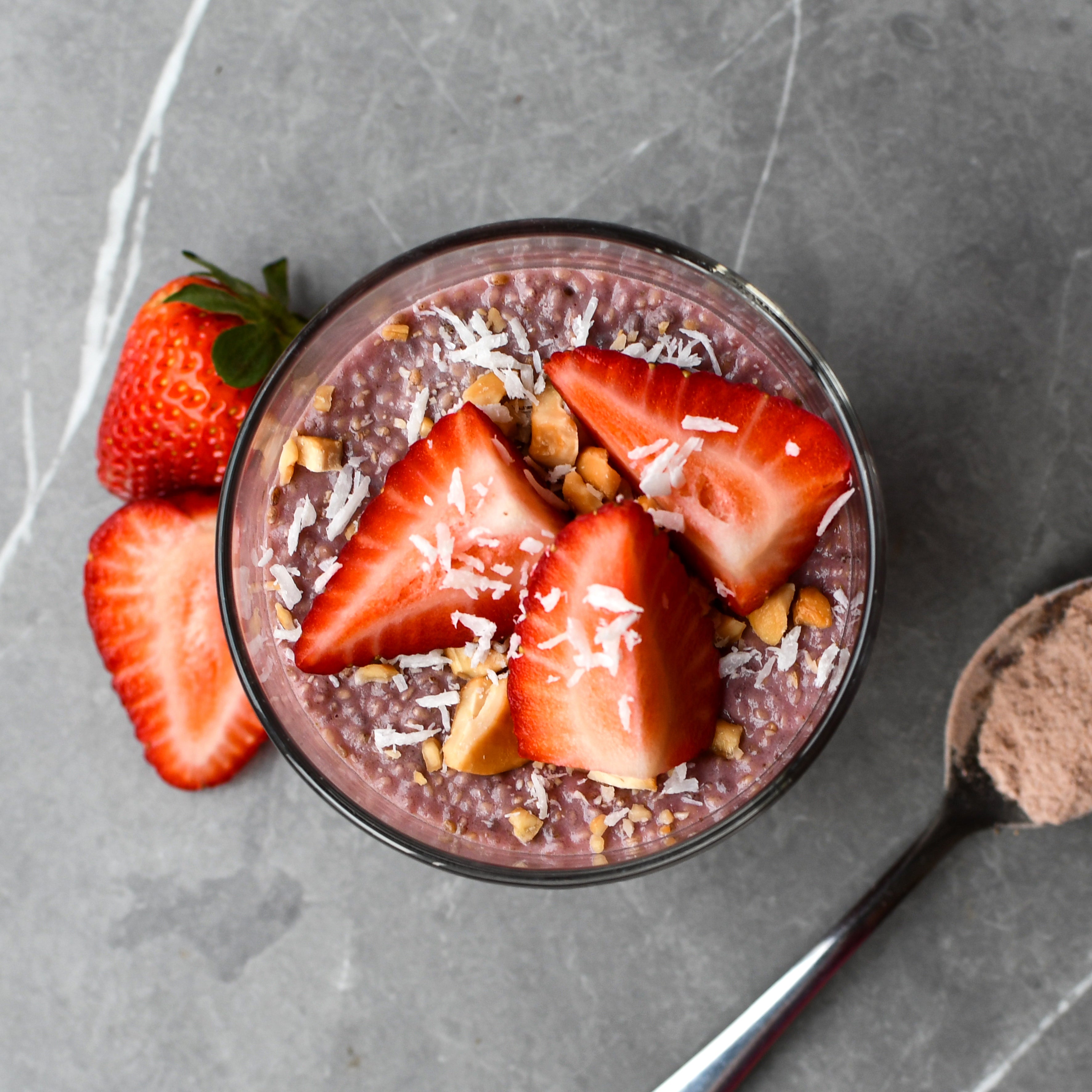 STRAWBERRY CHIA SEED PUDDING