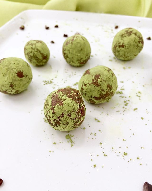 Matcha Cacao Balls Recipe