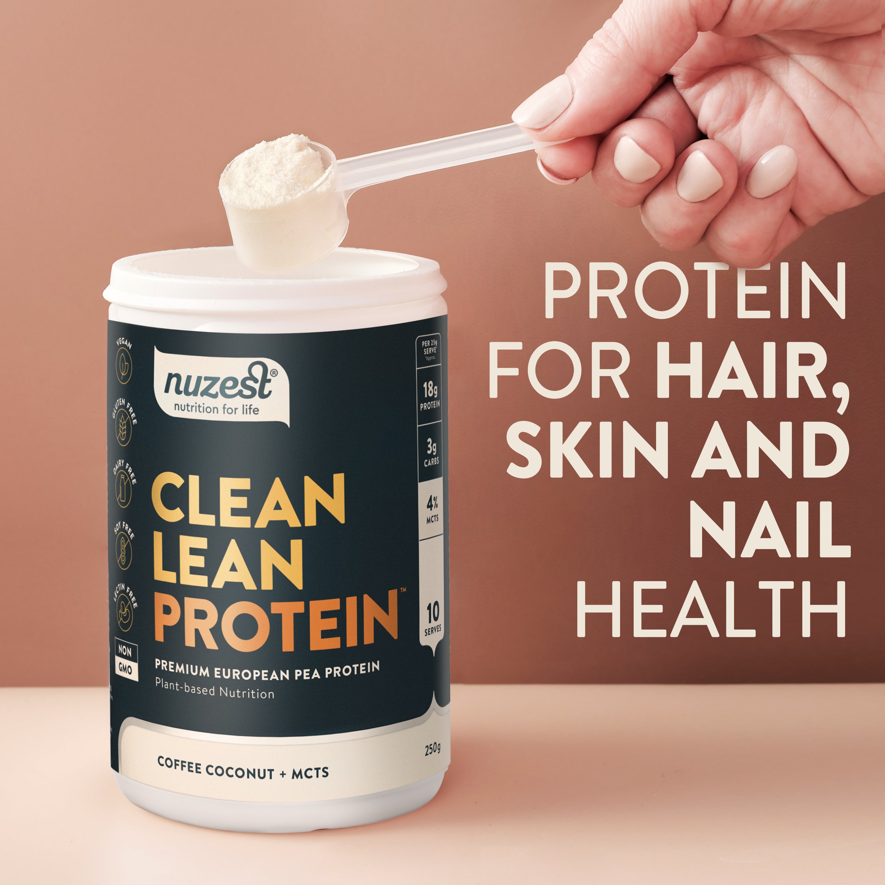 Protein for hair, skin, and nails