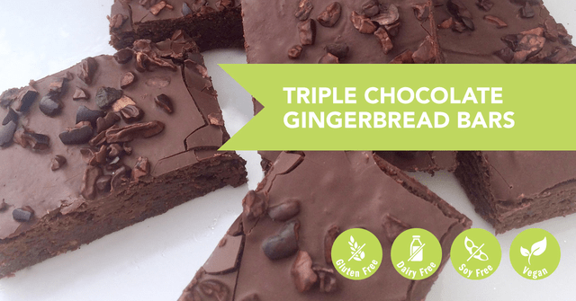 Triple Chocolate Gingerbread Protein Bars Recipe