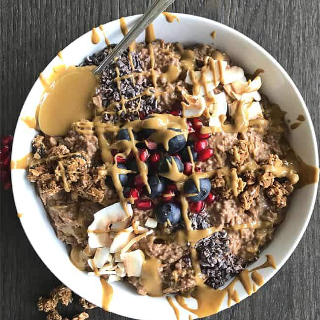 Peanut Butter Cup Protein Oats Recipe