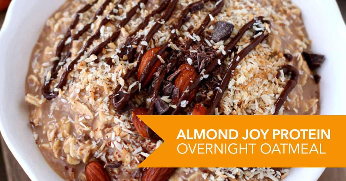 Almond Joy Protein Overnight Oatmeal Recipe