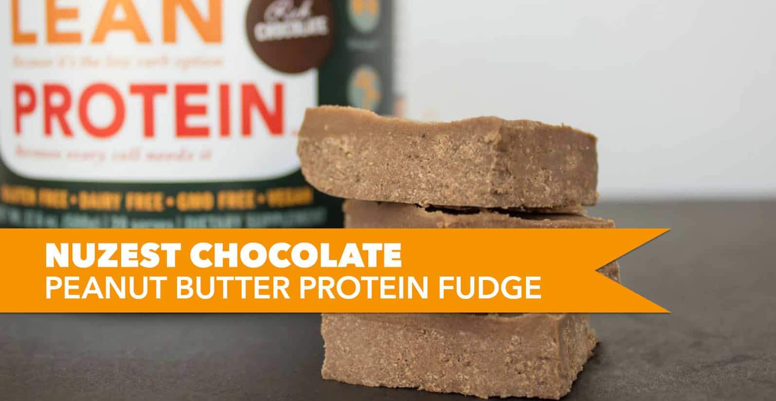 Nuzest Chocolate Peanut Butter Protein Fudge Recipe