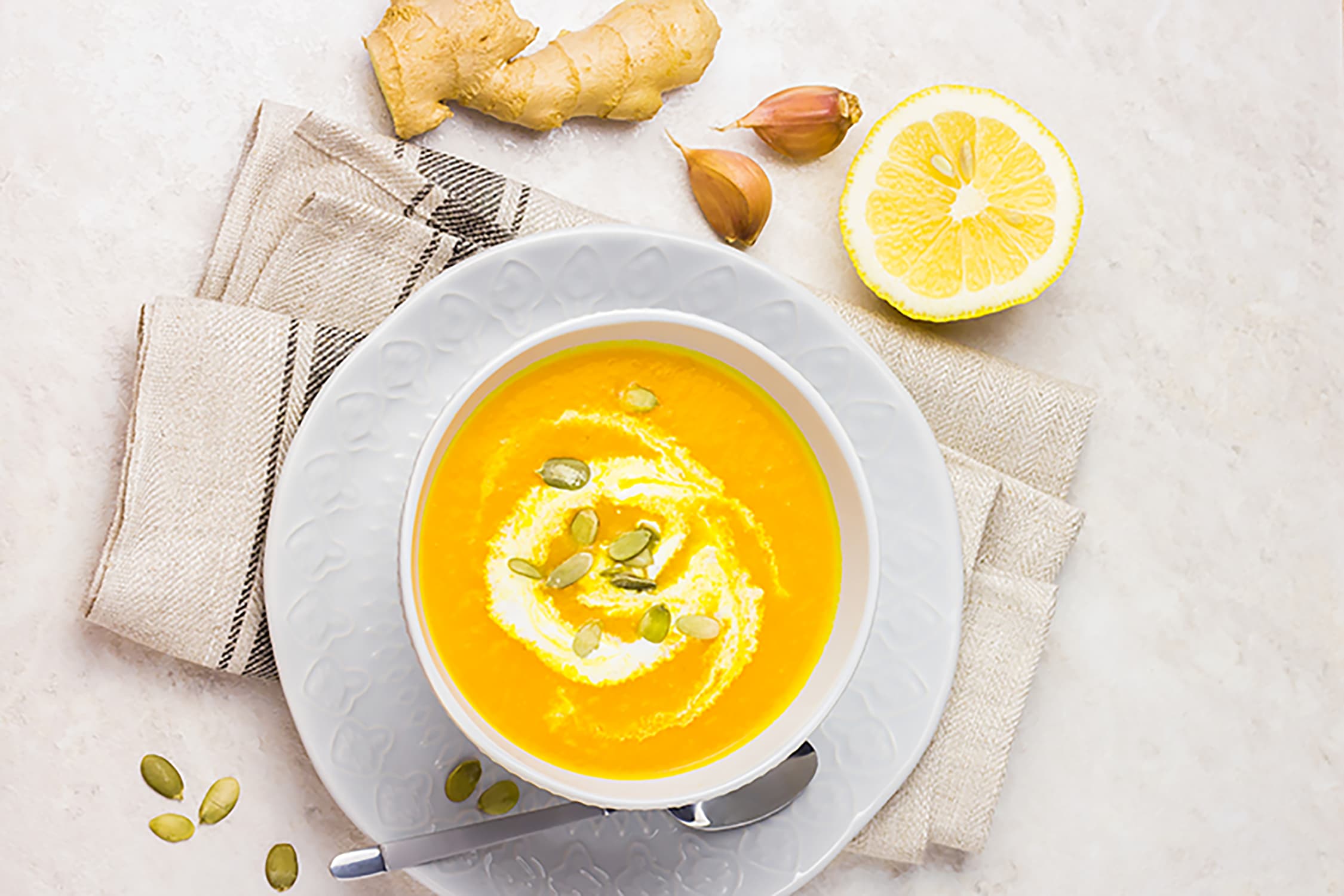 GINGER AND TURMERIC SOUP